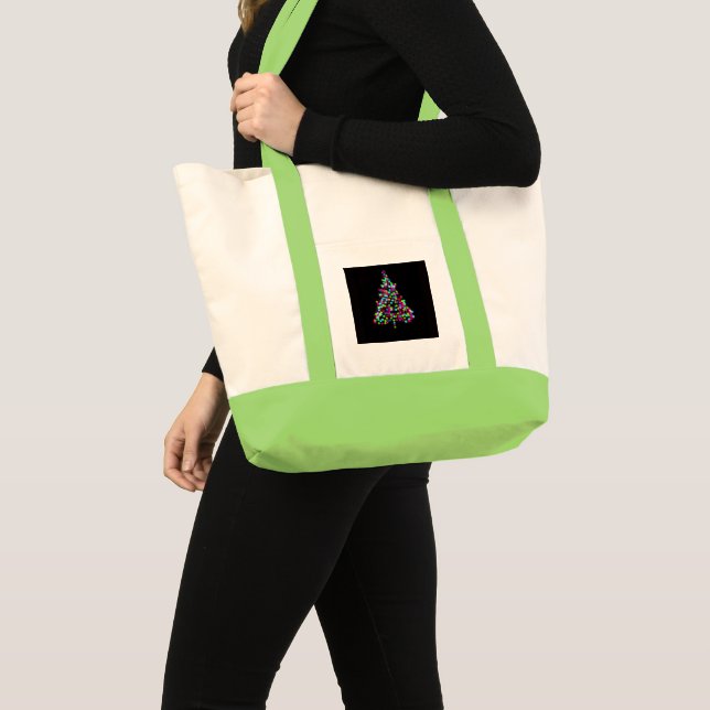 Christmas Tree Jewels Tote Bag (Front (Product))