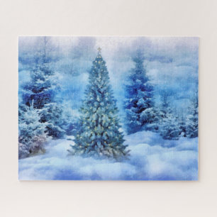 Christmas tree jigsaw puzzle