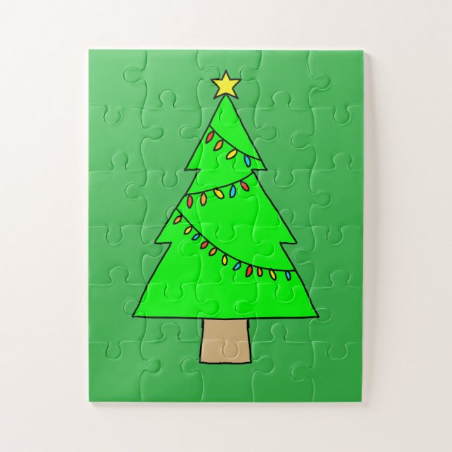 Christmas Tree Jigsaw Puzzle (Vertical)