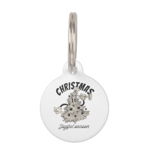 Christmas Tree Joyful Season  Pet Tag