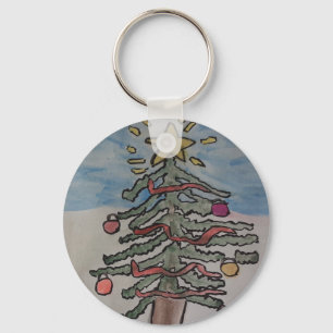 Christmas Tree Key Ring