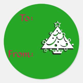 Christmas Tree Label