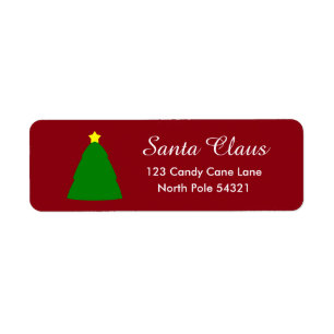 Christmas Tree Lable