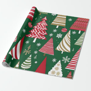 christmas tree land wrapping paper