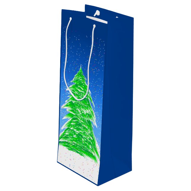 Christmas Tree Large Gift Bag (Back Angled)