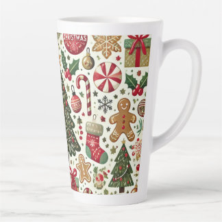 Christmas tree latte mug