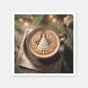 Christmas Tree Latte Napkin
