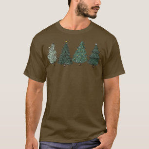 Christmas Tree Led Light Pine Tree Xmas Light Camp T-Shirt