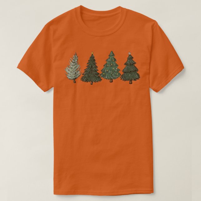 Christmas Tree Led Light Pine Tree Xmas Light Camp T-Shirt (Design Front)