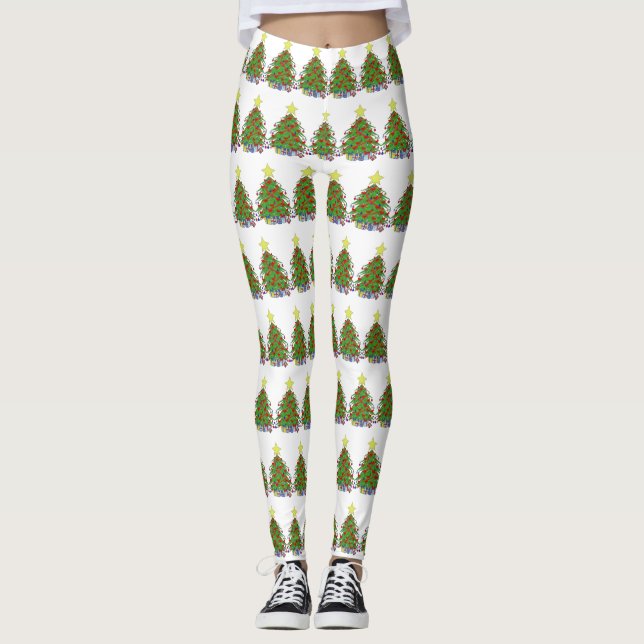 Christmas tree leggings (Front)
