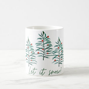 Christmas tree - Let it snow Coffee Mug