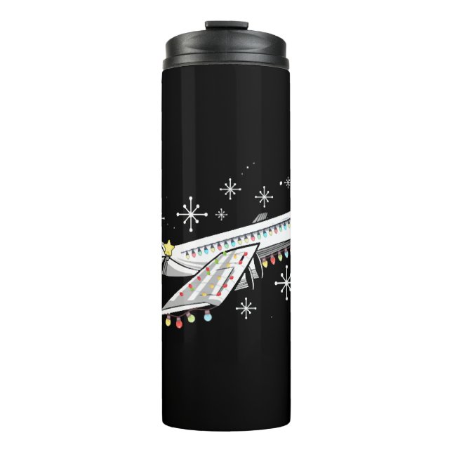 Christmas tree light Design for a Pilot Thermal Tumbler (Front)