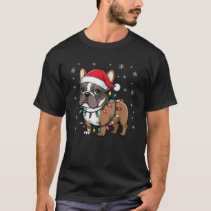Christmas Tree Light French Bulldogs Men Women Lov T-Shirt