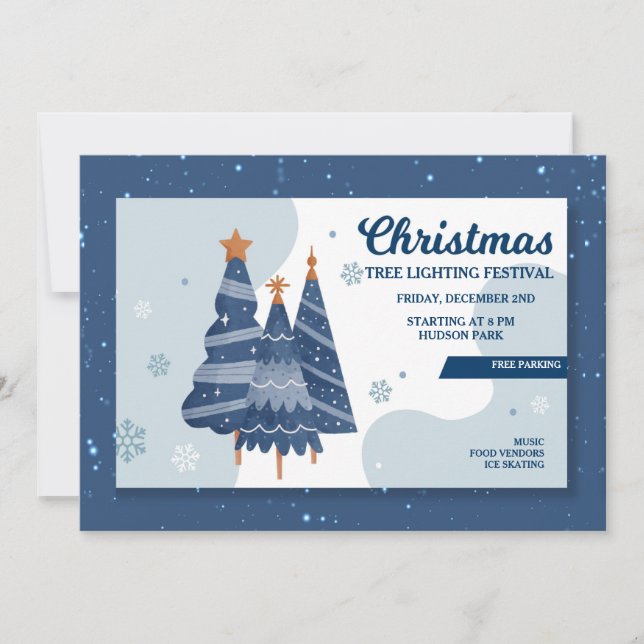 Christmas Tree Lighting Festival Invitation (Front)