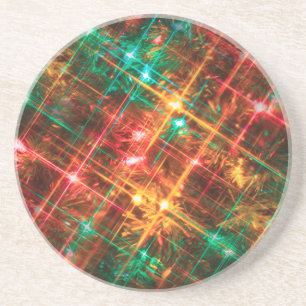 christmas tree lights coaster