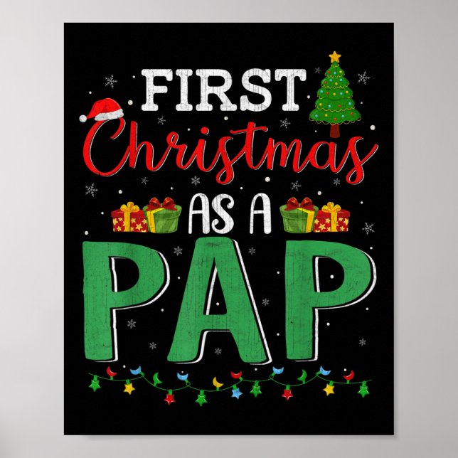 Christmas Tree Lights Decor Funny First Christmas  (Front)