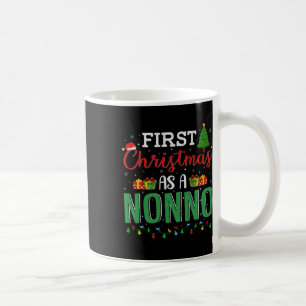 Christmas Tree Lights Decor Funny First Christmas  Coffee Mug