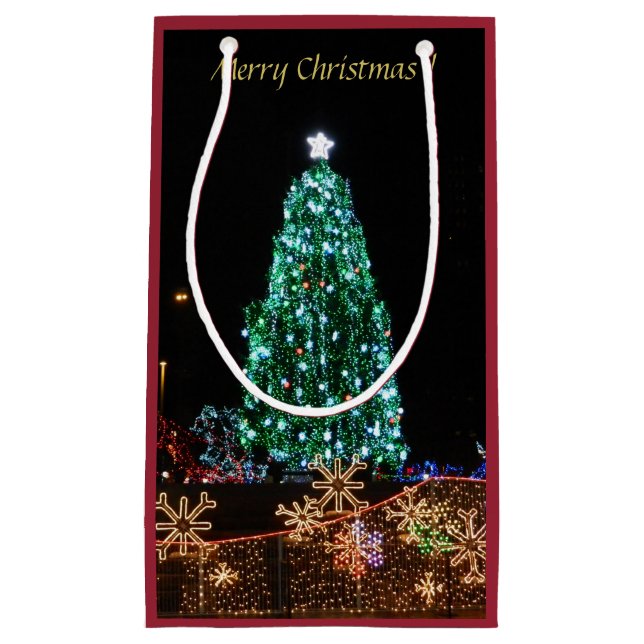 Christmas Tree Lights Gift Bag (Front)