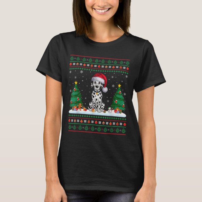 Christmas Tree Lights Men Women Santa Alligator Xm T-Shirt (Front)
