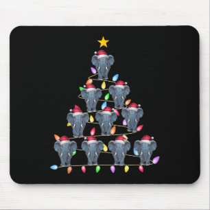 Christmas Tree Lights Men Women Santa Elephant Xma Mouse Mat