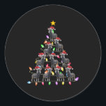 Christmas Tree Lights Men Women Santa Oka Xmas Pjs Classic Round Sticker<br><div class="desc">Christmas Tree Lights Men Women Santa Oka Xmas Pjs</div>