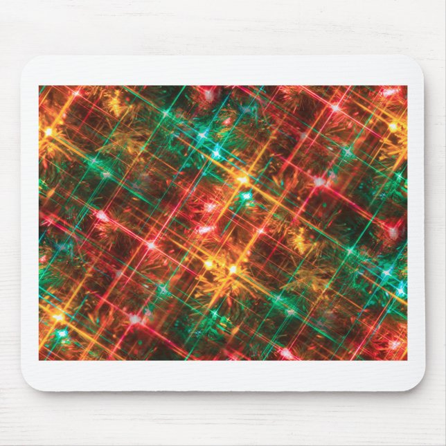 christmas tree lights mouse mat (Front)