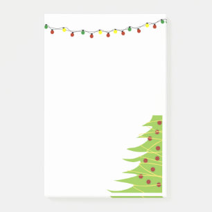 Christmas Tree & Lights Post-it Notes