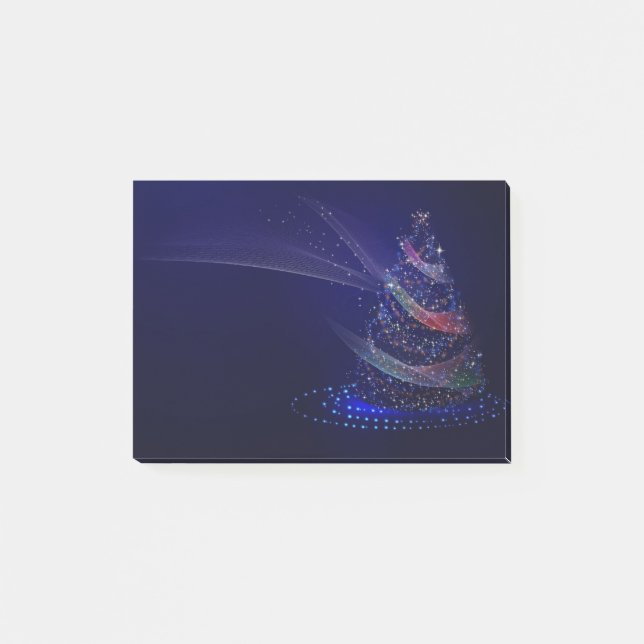 Christmas Tree Lights Stars Glowing Shining Shiny. Post-it Notes (Front)
