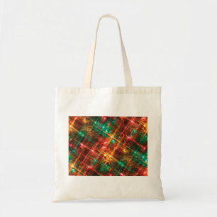 christmas tree lights tote bag