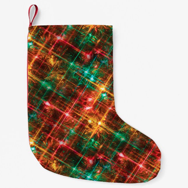 christmas tree lights xmas stocking (Front)