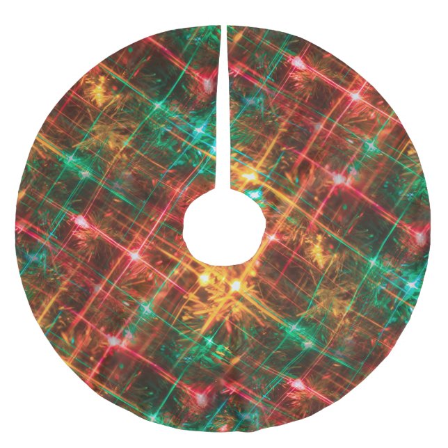 christmas tree lights xmas tree skirt (Front)