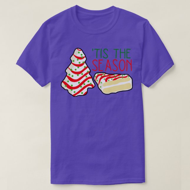 Christmas Tree Little Debbie Cake  T-Shirt (Design Front)
