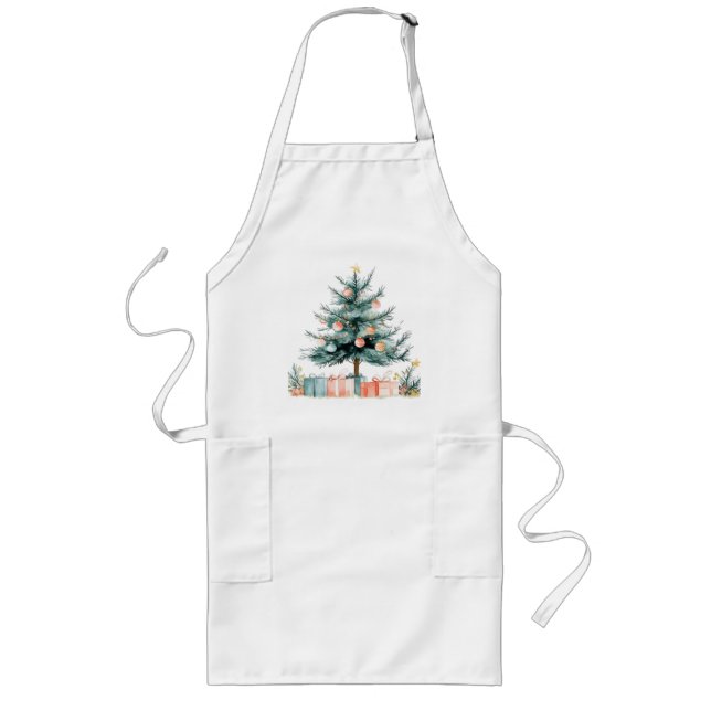 Christmas tree  long apron (Front)