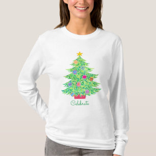 Christmas Tree Long Sleeved T-shirt
