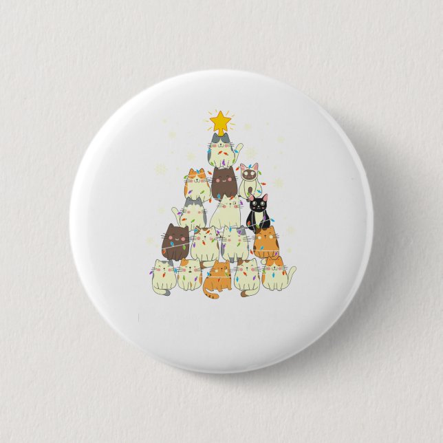 Christmas Tree Lover Woman Kid - Funny Merry Chris 6 Cm Round Badge (Front)