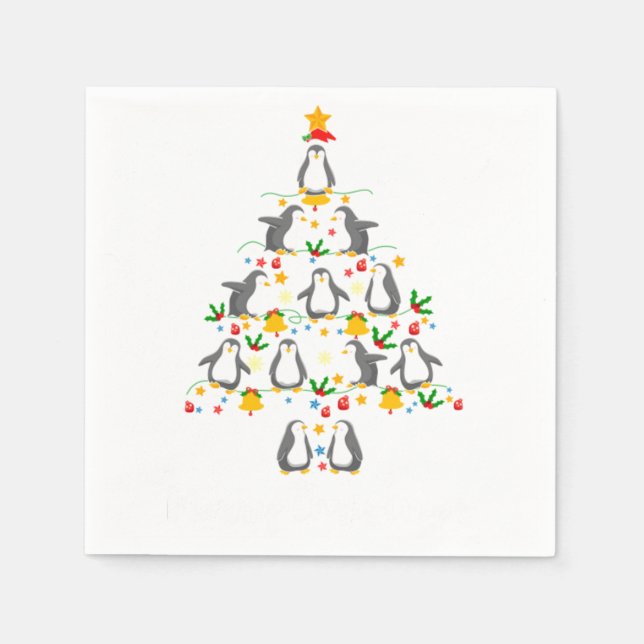 Christmas Tree Lover Woman Kid - Funny Merry Chris Napkin (Front)