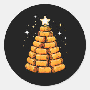 Christmas Tree Luma Filino Spring Rolls  Classic Round Sticker