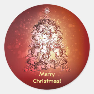 Christmas tree magic sticker