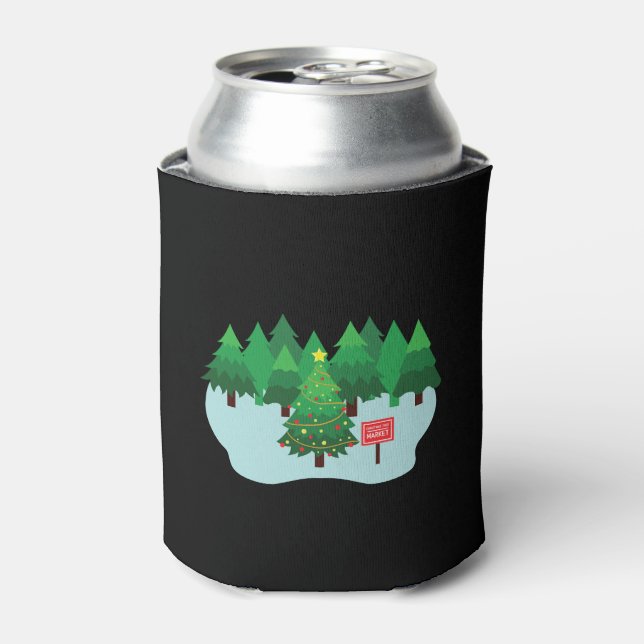 Christmas tree market can cooler (Can Front)