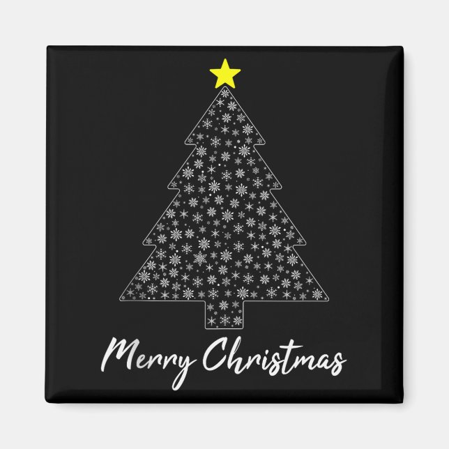 Christmas Tree Matching Family Santa Claus Holiday Magnet (Front)