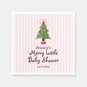 Christmas Tree Merry Baby Shower Napkin