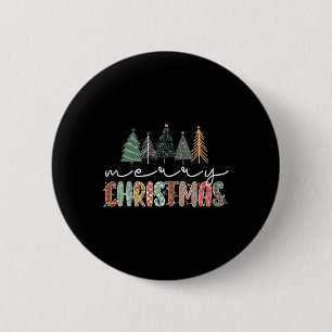 Christmas Tree Merry Christmas for Women Girls 6 Cm Round Badge