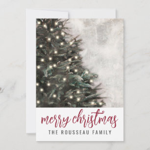 Christmas Tree Merry Christmas Holiday Card