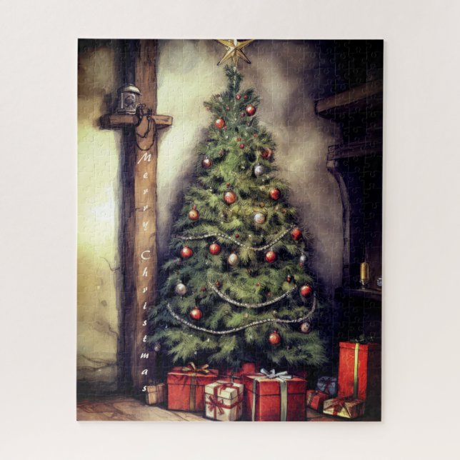 Christmas Tree Merry Christmas | Jigsaw Puzzle (Vertical)