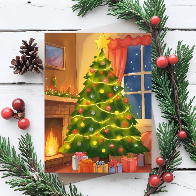 Christmas Tree | Merry Christmas Painting Holiday Card (Creator Uploaded)