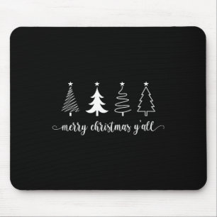 Christmas Tree Merry Christmas Y'all Cute Women's  Mouse Mat