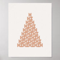 Christmas Tree Mid Century Modern Beige