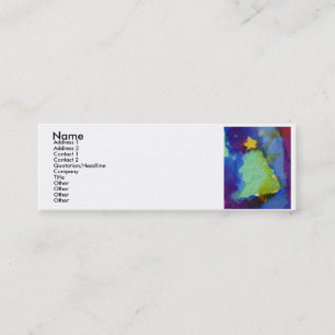 CHRISTMAS TREE MINI BUSINESS CARD