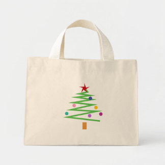 Christmas Tree Mini Tote Bag