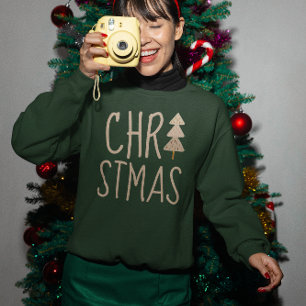 Christmas Tree Minimalist Scandinavian Sweatshirt